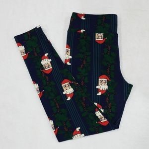 LulaRoe Tall & Curvy Santa Leggings